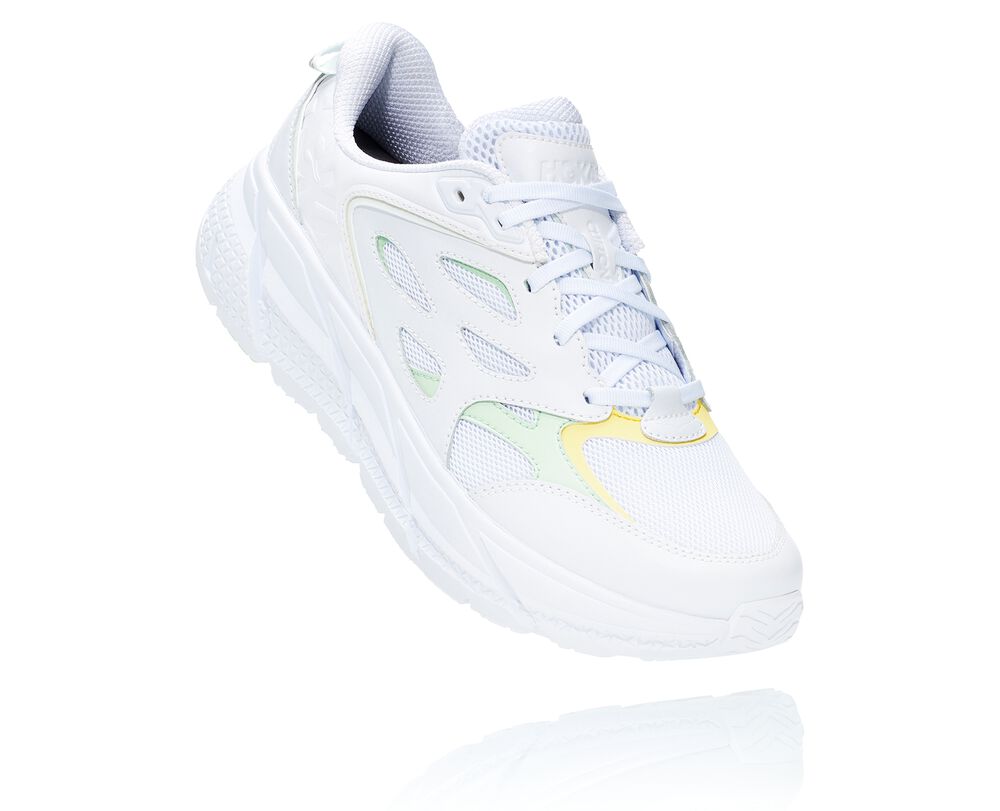 Hoka One One Clifton L Promenadskor All Gender Vita/Gröna - SE-4291357